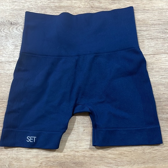 💙NEW SET ACTIVE SCULPTFLEX BIKE SHORTS IN BLUE S - Picture 3 of 3